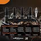 Ignition Coil + Spark Plugs Set for Chevrolet Aveo (2004-2011)
