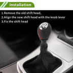 6 Speed Gear Shifter Knob with Cover for Fiat Talento (2016–2023)