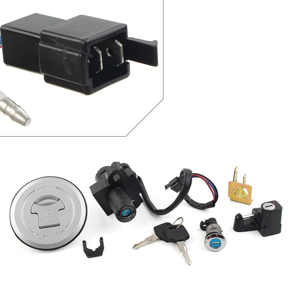 Fuel Gas Cap Ignition Switch Helmet/Seat Lock Keys Set for Honda CBR250 (2011–2018)