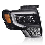 Set of 2 Dual LED Projector Headlights for Ford F150 (2009–2014)