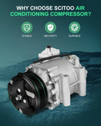 A/C Compressor and Clutch for Jaguar S-Type (2000–2008) CO 102530AC