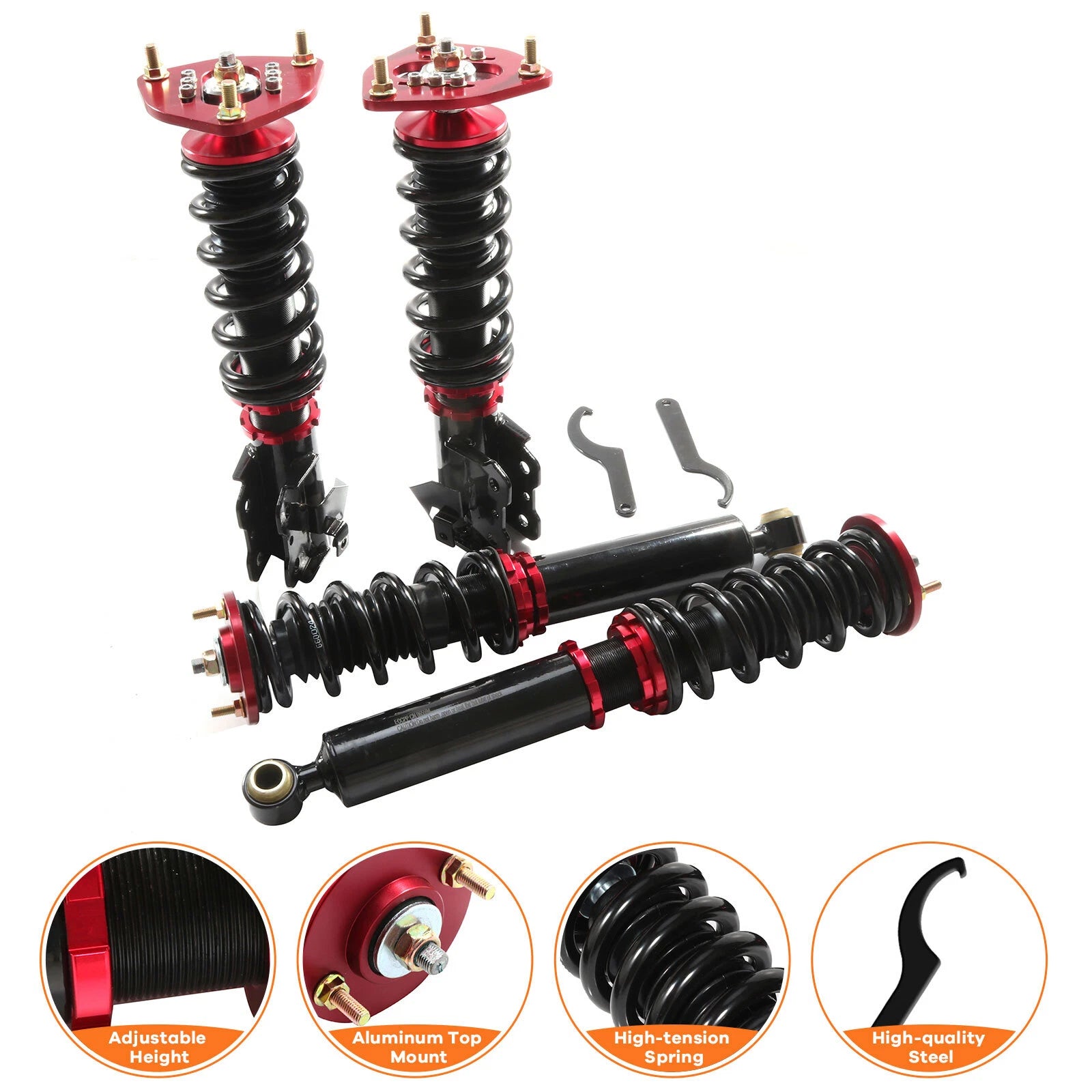 Coilovers for Nissan 240SX S13 (1989–1994) Adjustable Height Suspension Kit