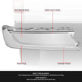 OE Style Chrome Left Bumper End Cap for Ford F-150 (2021–2024)