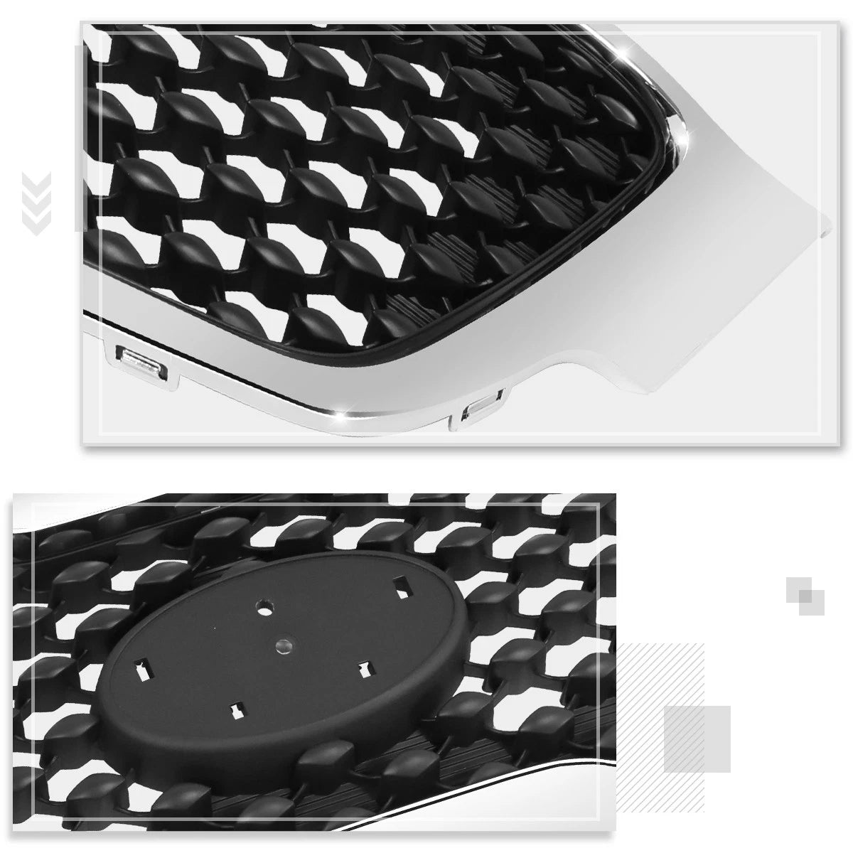 Chrome Mesh Grille for Kia Sorento (2016–2018)