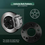 2X 2" Wheel Adapters 5x5 to 6x5.5 for Chevrolet C10 C1500 Express 1500 GMC K1500 (1973–1995)