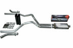 2.5" Dual Exhaust Kit for Chevy GMC 1500 (2019–2025) - Flow II Black Tips