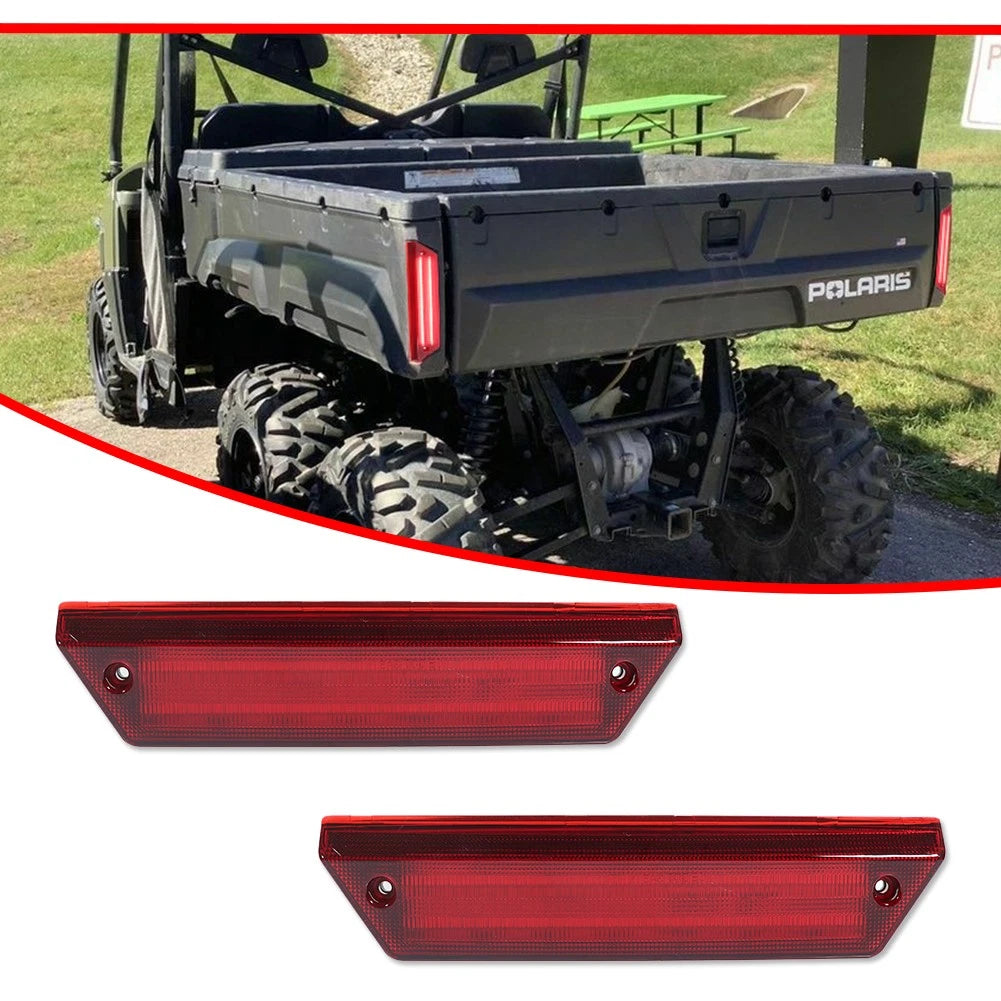 Set of 2 Red Tail Lights for Polaris Ranger 500 700 800 900 (2009–2016)