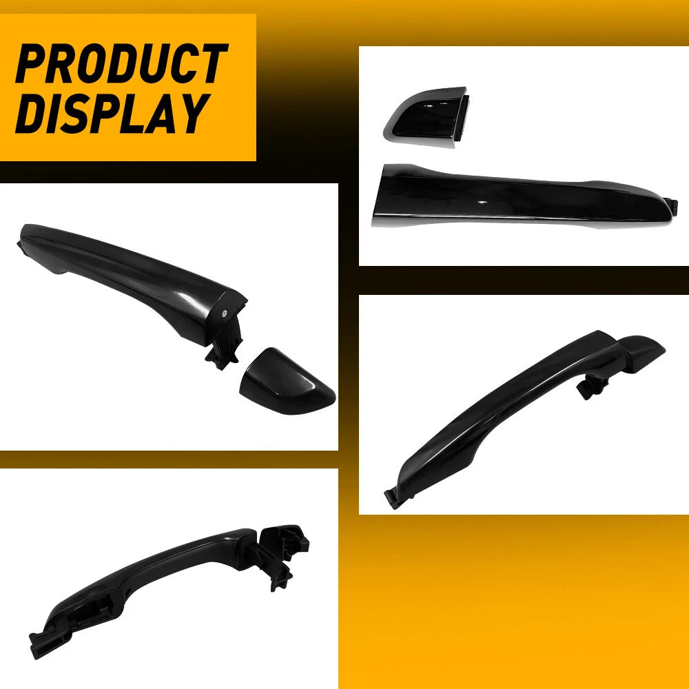 Outside Door Handle for Hyundai Elantra (2017–2020) - Left Rear, Black