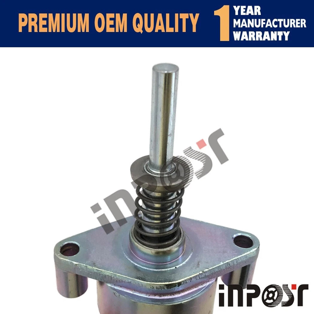 12V Fuel Solenoid 125-5773 8C-9986 for CAT 3204 3304 3304B 3306 3306B (–)