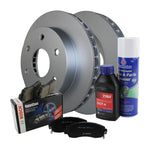 Front Brake Kit 295mm Disc Rotors & Bosch Semi-Met Pads for Cadillac Chevy GMC