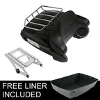 Trunk Backrest Rack Light Speakers Mount for Harley Touring CVO Glide (2014–2026)