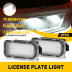 Set of 2 White LED License Plate Lights for Ford Edge C-Max Transit (YYYY–YYYY)