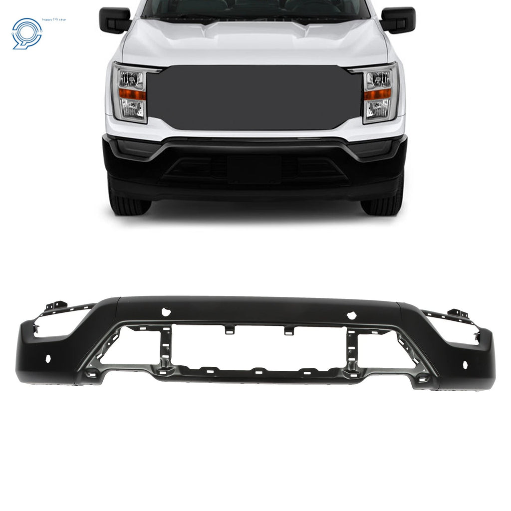 Front Bumper Face Bar for Ford F-150 (2021–2023) with 6 Sensor Holes Black