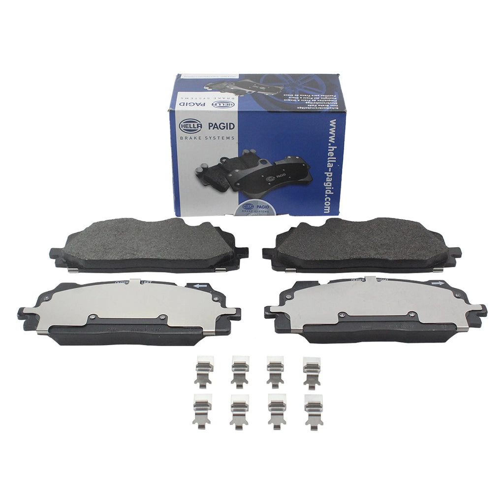 Set of 4 Hella Front Low-Met Disc Brake Pads for Audi A6 Quattro (2019–2022)