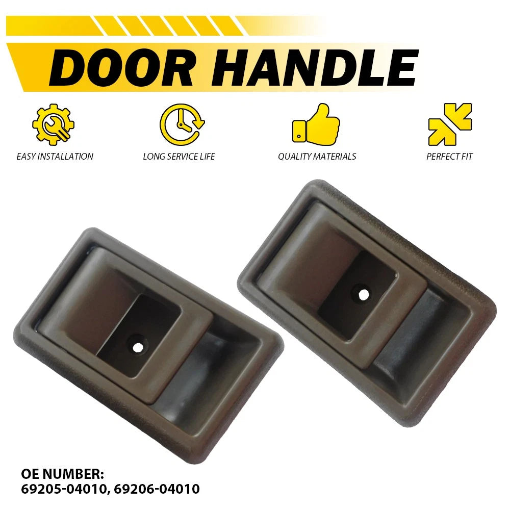 Set of 2 Brown Interior Door Handles for Toyota Pickup/4Runner (1985–1995)