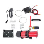 Electric Winch 4500lbs for Off-Road Vehicles (12VDC, Synthetic Rope)