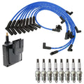 Set of 8 Hitachi Ignition Coils & NGK V-Power Spark Plugs for F-Series V8