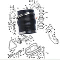 Exhaust Hose Coupler Bellow for OMC Cobra, Volvo Penta (3852741, 3863450, 18-2780-1)