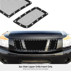 Stainless Black Mesh Grille Insert for Nissan Titan (2008-2015)