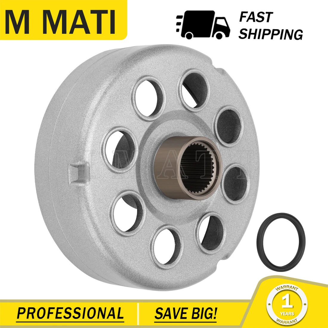 Rear Brake Drum w/Seal for Honda FourTrax 300 TRX300 TRX300FW (1988–2000)