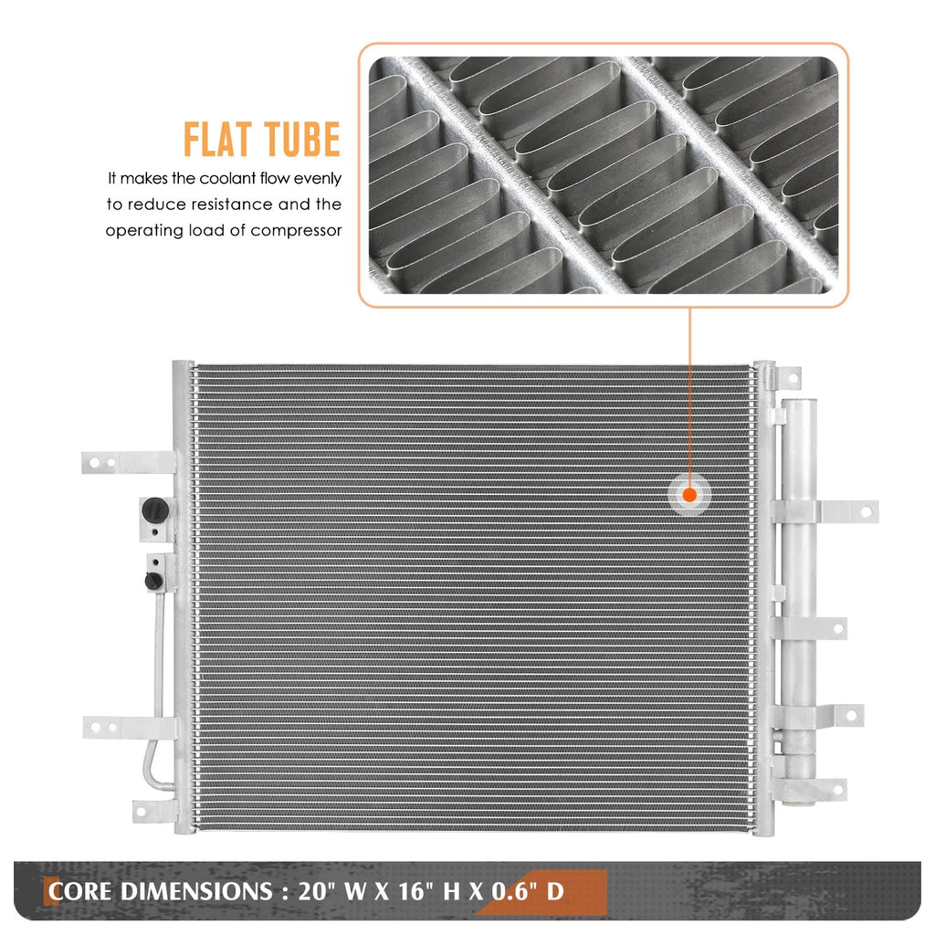 A/C Condenser for Kona Electric/Niro EV (2019–2023) OE Style Aluminum Core