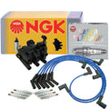 NGK DIS Ignition Coil Wires & 6 Laser Platinum Spark Plugs for Taurus Sable (1996–2005)