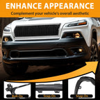Front Bumper Grille Trim Molding for Jeep Cherokee (2014–2018)
