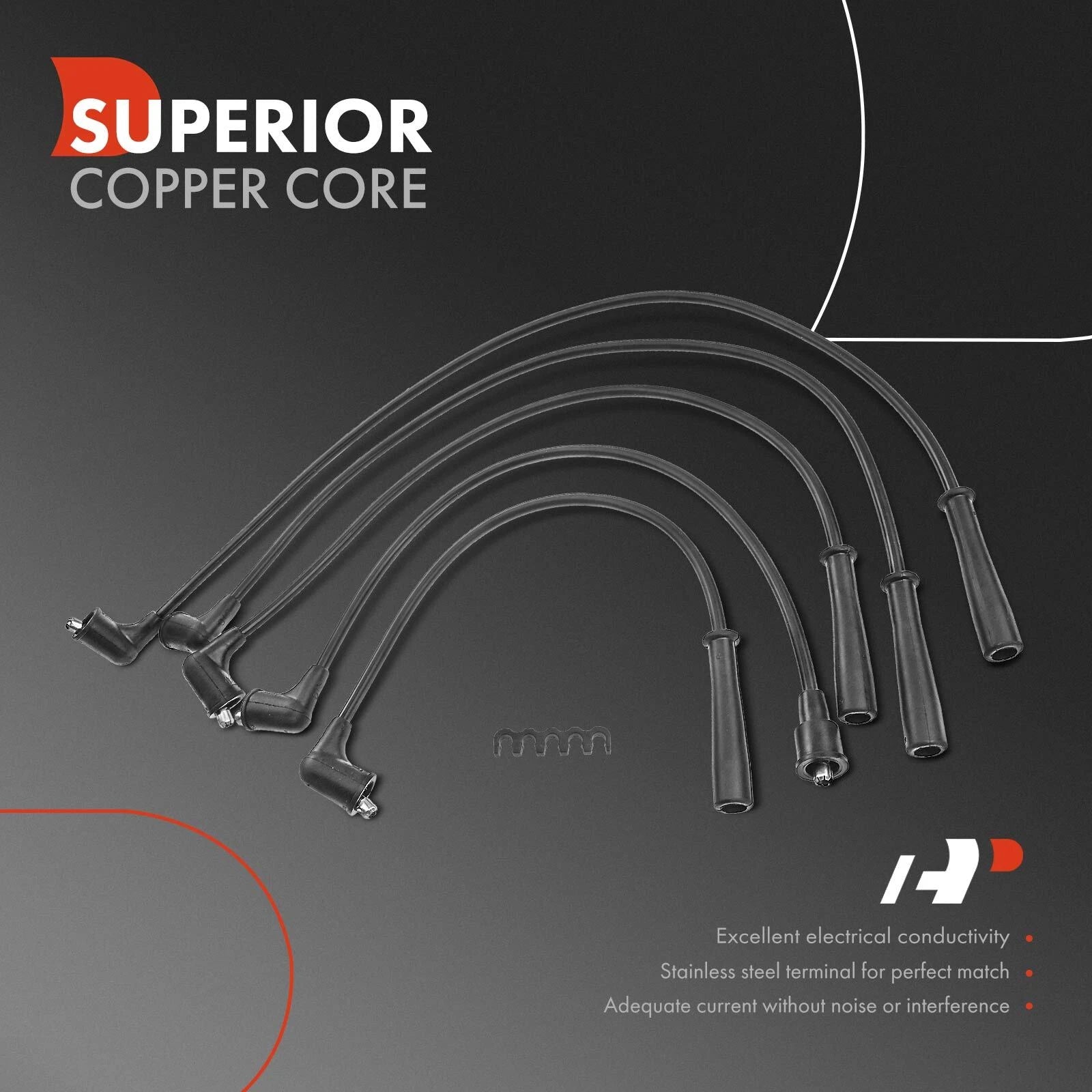 5pcs Spark Plug Wire Set for Nissan Sentra (1982-1989)