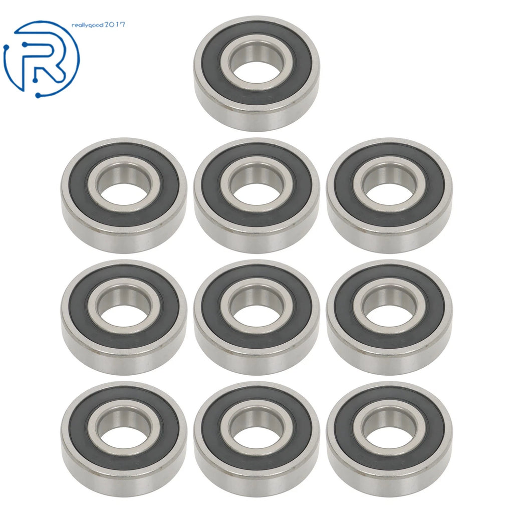 Set of 10 Ball Bearings for Various Models (25x62x17mm) Double Rubber Seals