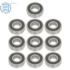 Set of 10 Ball Bearings for Various Models (25x62x17mm) Double Rubber Seals