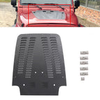Front Vented Louver Hood Panel for Jeep Wrangler TJ (1997–2002) - Black