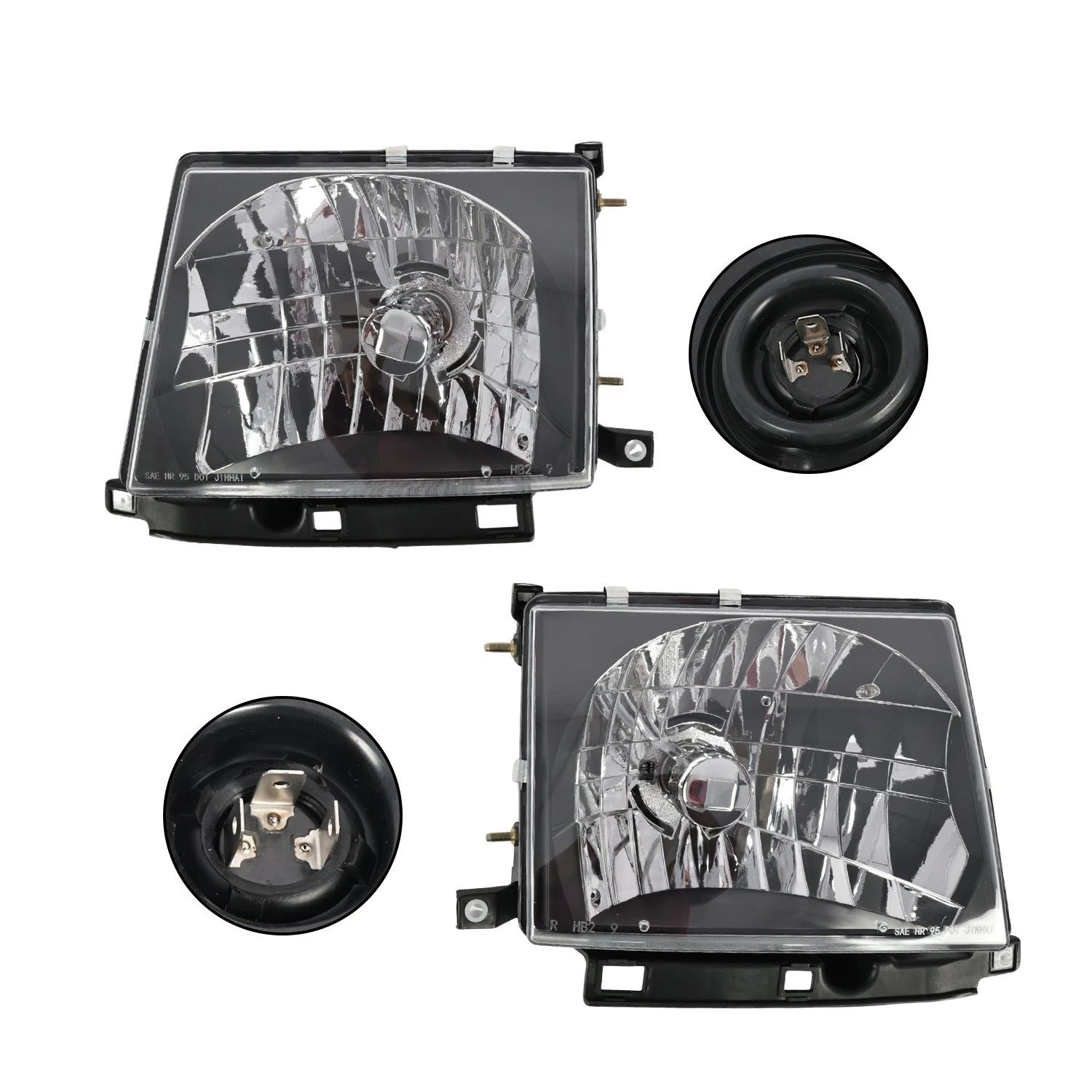 Black Headlights & Corner Lights for Toyota Tacoma 4WD (1998–2000)