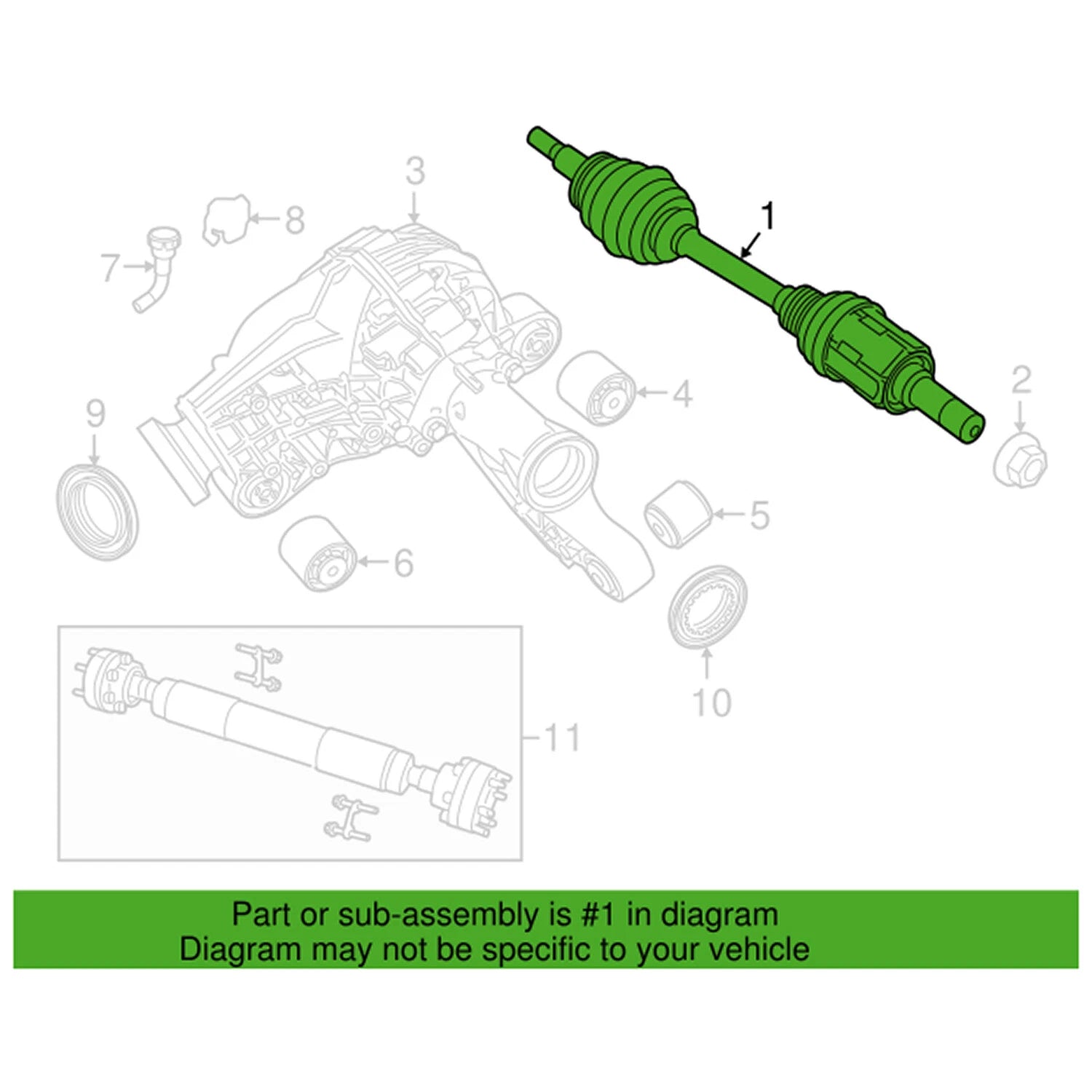 Genuine OEM CV Axle Assembly for Dodge Durango (2011–2023)