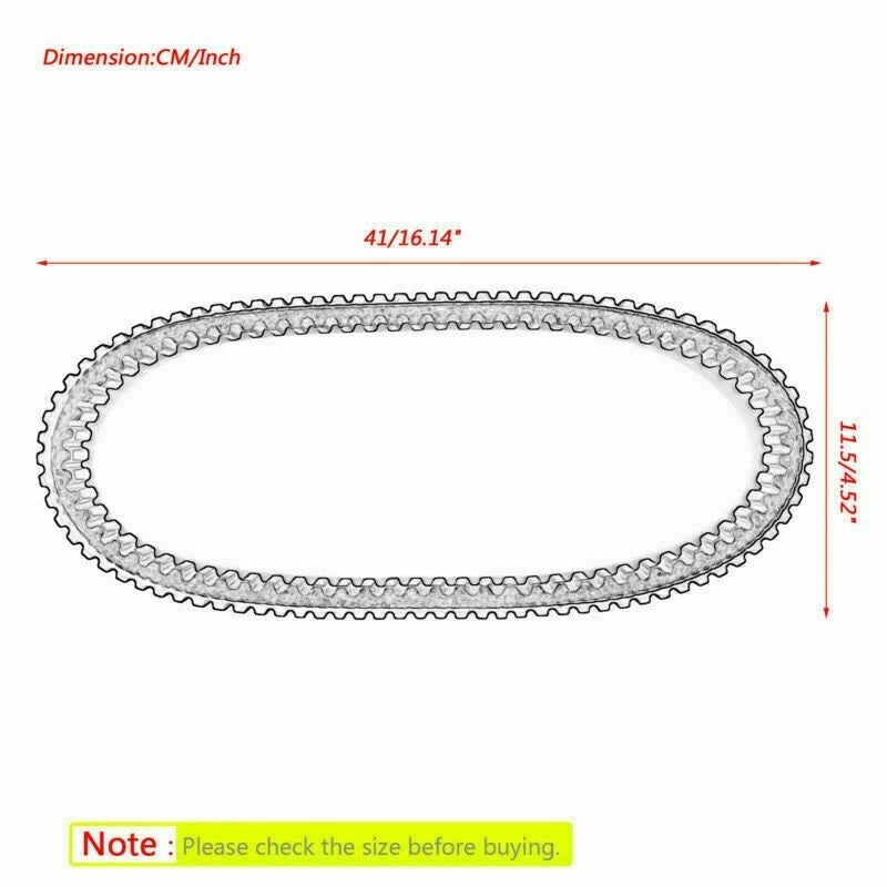 Drive Belt for Yamaha YFM125 YFA125 Grizzly Breeze 125 (1989–2013) 3FA-17641-00-00