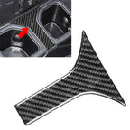 1pc Carbon Fiber Look Rear Water Cup Holder Trim for Jeep Wrangler JL (2018–2023)