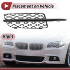 1 Pc Front Right Fog Light Grill for BMW X5 Black (2007-2010)