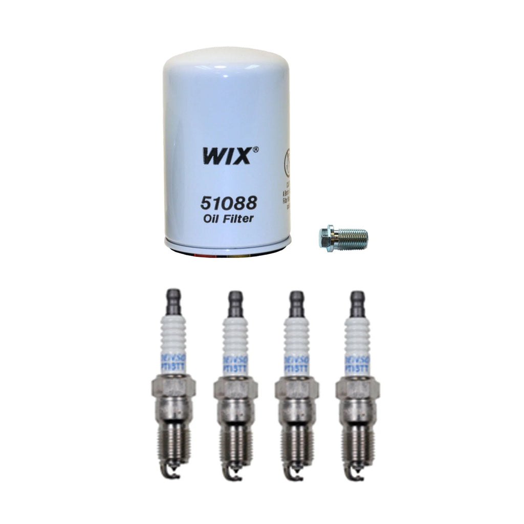 Wix Engine Oil Filter & Denso Spark Plugs Kit for Mercedes W201 190E (1982–1993)