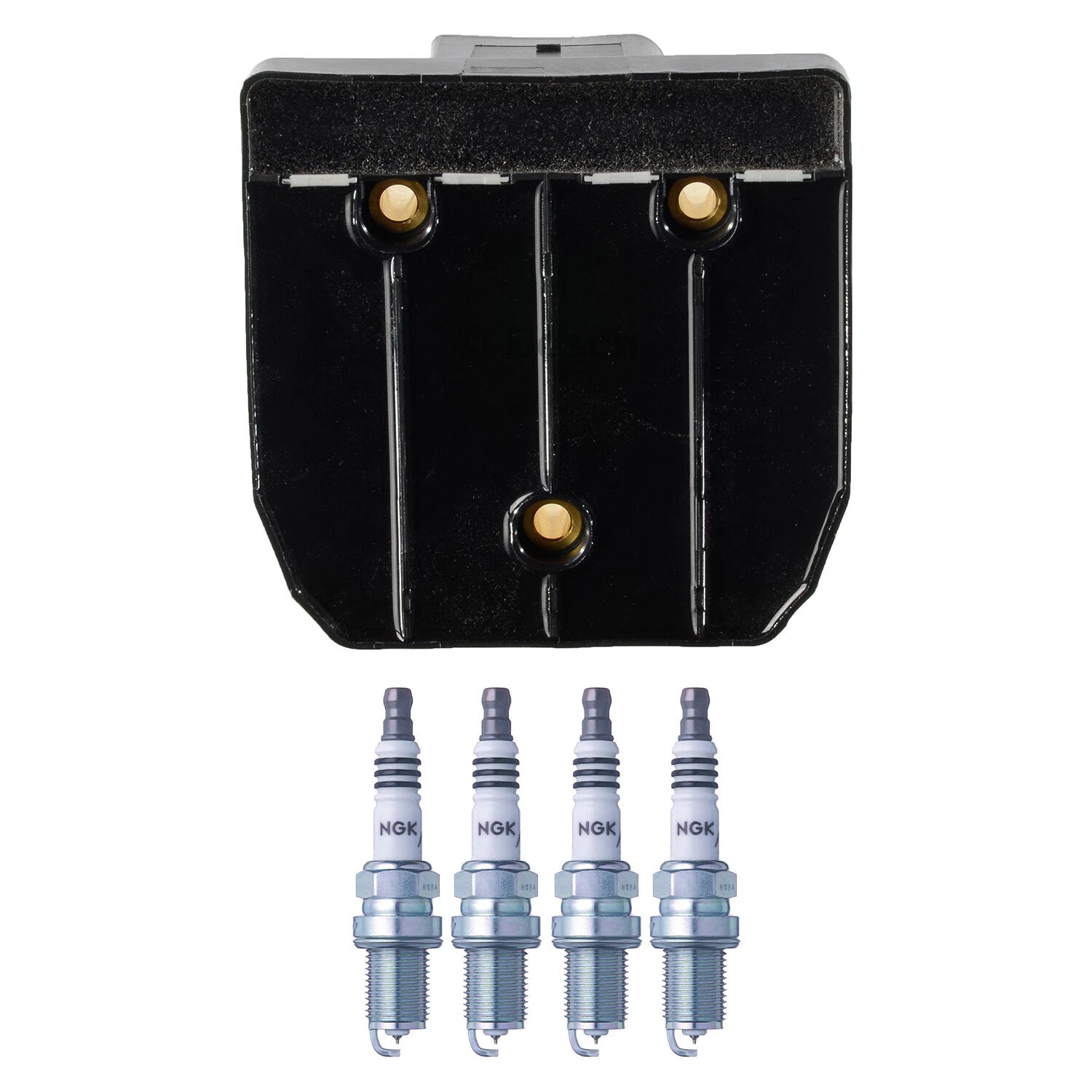 Set of 4 Bosch Ignition Coils & NGK Iridium IX Spark Plugs for Audi A4, TT, BMW 318i, VW Golf, Jetta (L4)