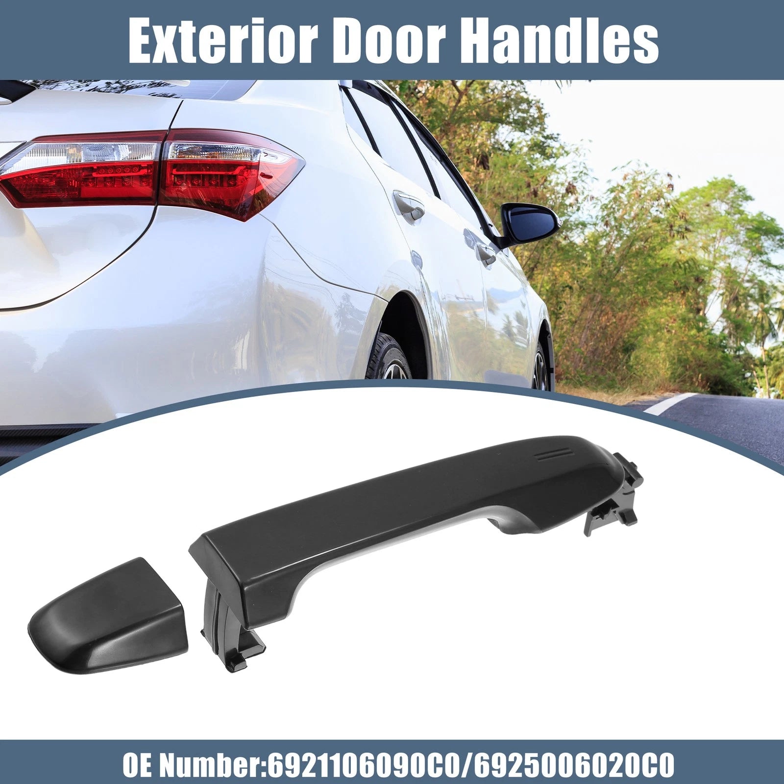 Exterior Door Handle for Toyota Camry (2018–2023) Black