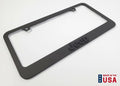 Matte Black Premium License Plate Frame with Script Emblem for Jeep (2007–2025)