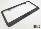 Matte Black Premium License Plate Frame with Script Emblem for Jeep (2007–2025)
