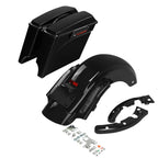 5" Stretched Hard Saddle Bag & Rear Fender for Harley Touring Electra Glide (2009–2013)