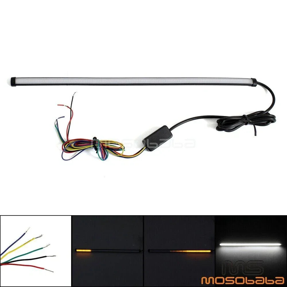 LED Switchback DRL Tube Light Strip for Universal Cars