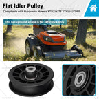 Flat Idler Pulley for Husqvarna YTH2242TF YTH2242TDRF (M17538H 194327)