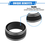 2X AC Climate Control Knob Rings for Toyota Camry (2021–2023) Black