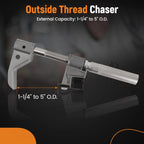 Universal Outside Thread Chaser Set with 6 Dies for Various Applications