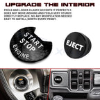 Real Carbon Fiber Engine Black Cigarette Eject Button Trim for Nissan Infiniti (2000-2025)