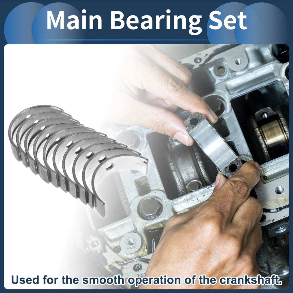 Main Bearing Set No. 1221521B00 for Nissan Micra (1982–1989) 10 Pcs