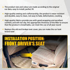 LH Driver Bottom Cloth Seat Cover Tan for Ford F250 F350 F450 F550 (1999–2000)