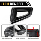 Front Side Bumper Grille Cover for Chevy Colorado (2023–2024) Carbon Fiber